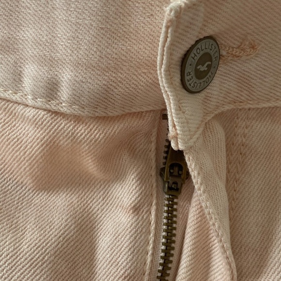 Hollister Short Shorts Light Orange Distressed Embroidery Size 13/31 - Picture 7 of 14